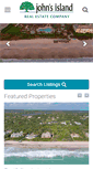 Mobile Screenshot of johnsislandrealestate.com